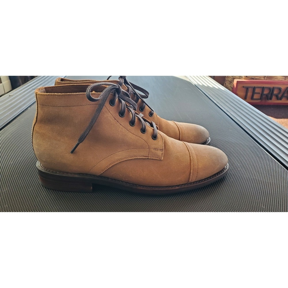 Thursday Boot Co Cadet Men's 9.5 Tan Brown Desert Suede Boots EUC